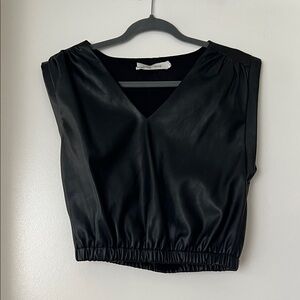 bishop + young Black V-Neck Muscle Tee